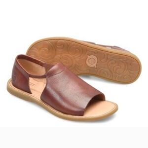 Born Cove Modern Leather Sandals Brown Size 6